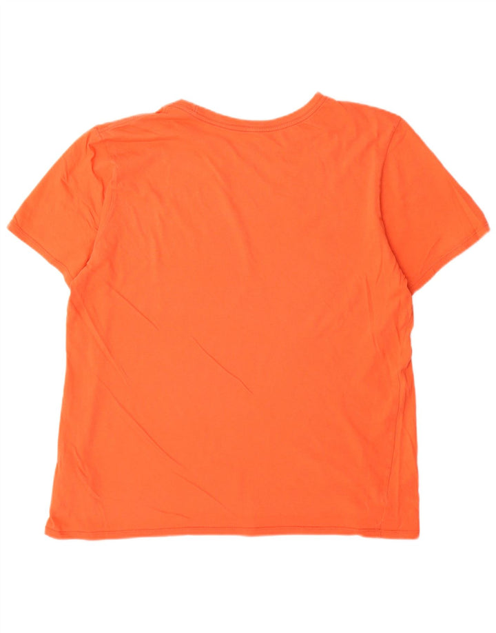 T-shirt grafica da uomo Nike Top Large in cotone arancione