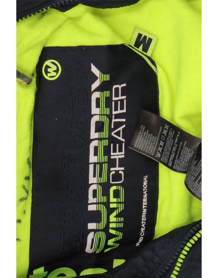 Giacca a vento da uomo con cappuccio SUPERDRY UK 38 medio blu navy