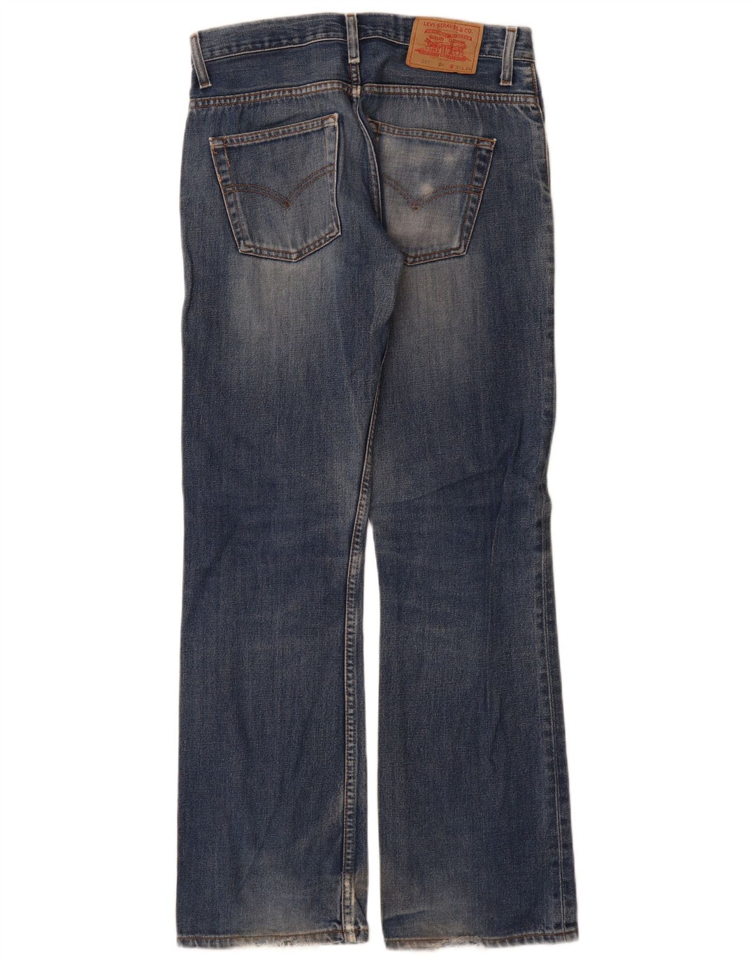 Levi's Uomo 507 Jeans Bootcut W31 L34 Cotone Blu
