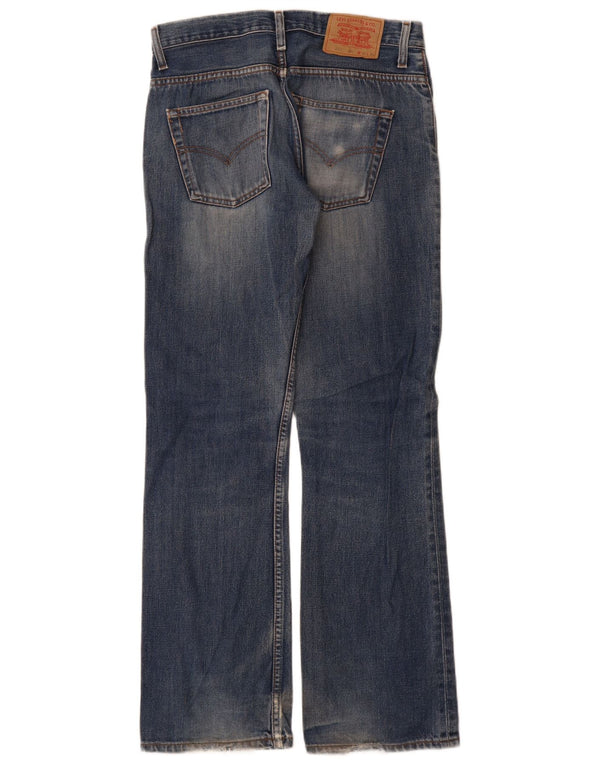 Levi's Uomo 507 Jeans Bootcut W31 L34 Cotone Blu