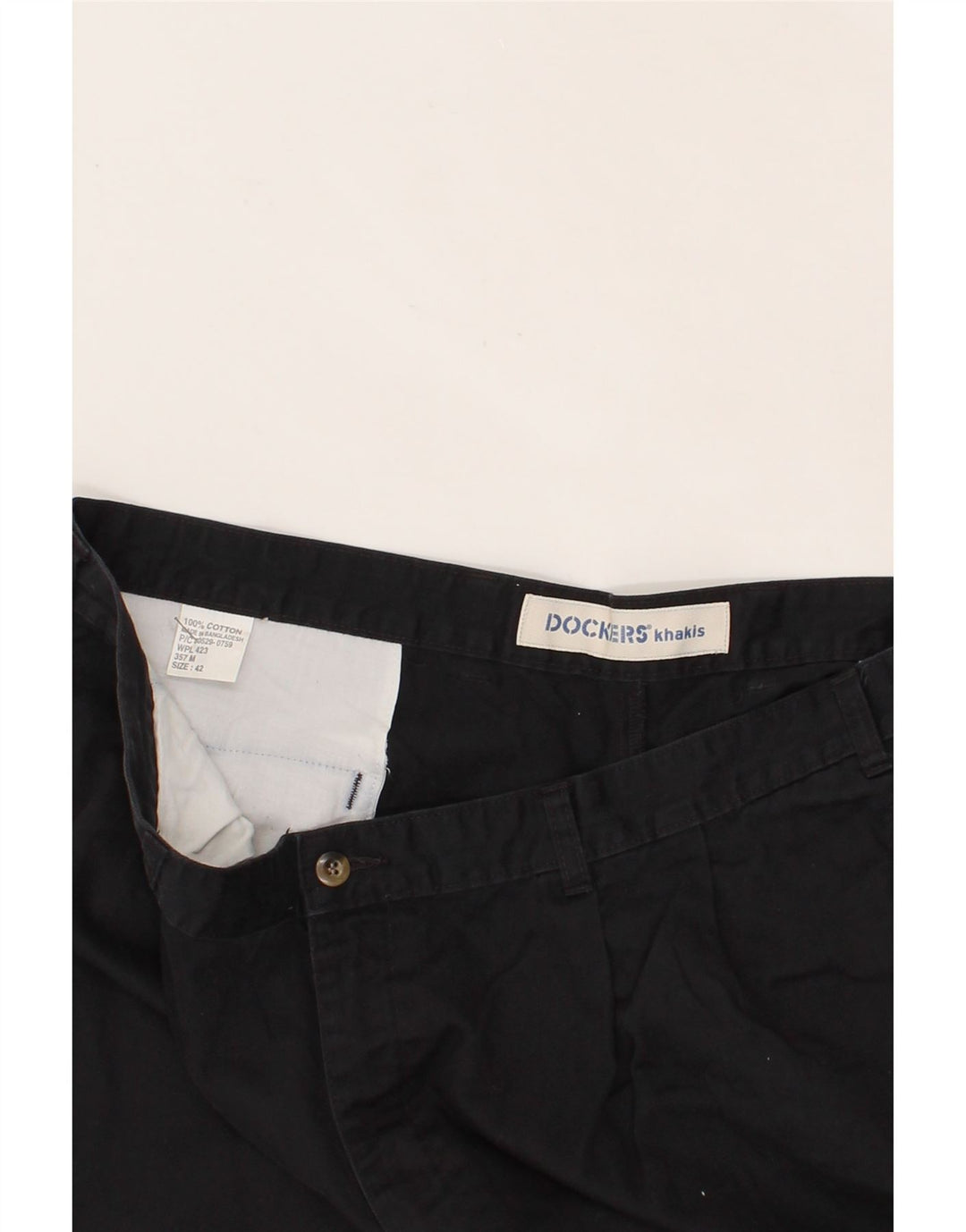 DOCKERS Mens Chino Shorts W42 2XL Black Cotton Vintage Dockers and Second-Hand Dockers from Messina Hembry 