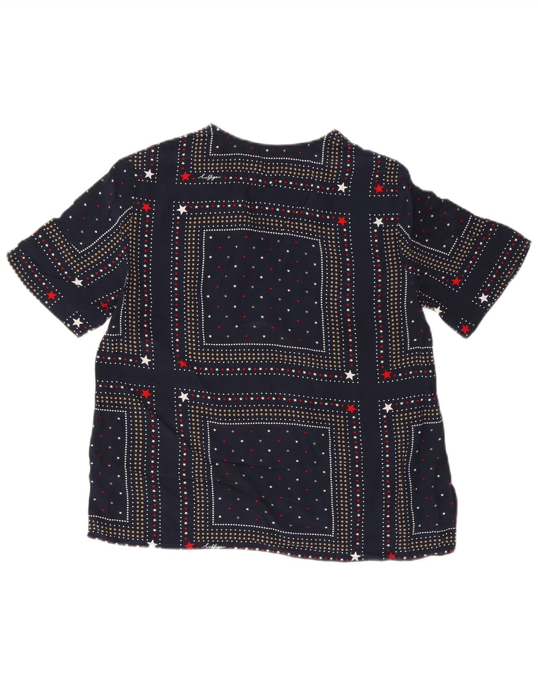 Camicetta da donna Tommy Hilfiger Top US 6 medio blu navy maculato