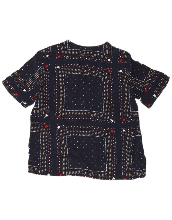 Camicetta da donna Tommy Hilfiger Top US 6 medio blu navy maculato