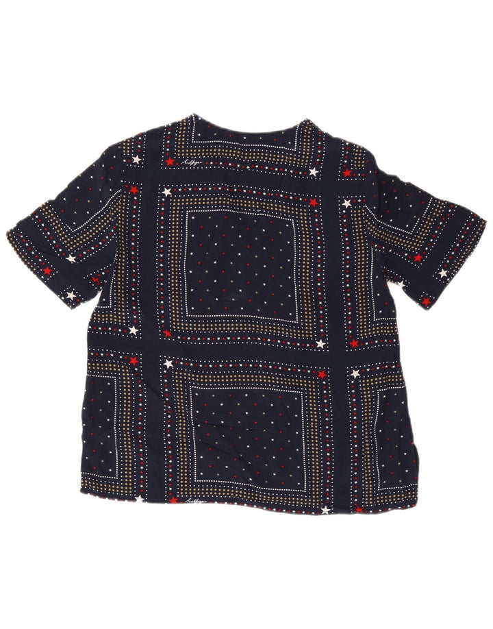 Camicetta da donna Tommy Hilfiger Top US 6 medio blu navy maculato
