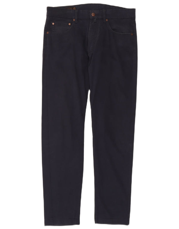 Pantaloni casual slim da uomo Marlboro Classics W32 L31 Blu navy
