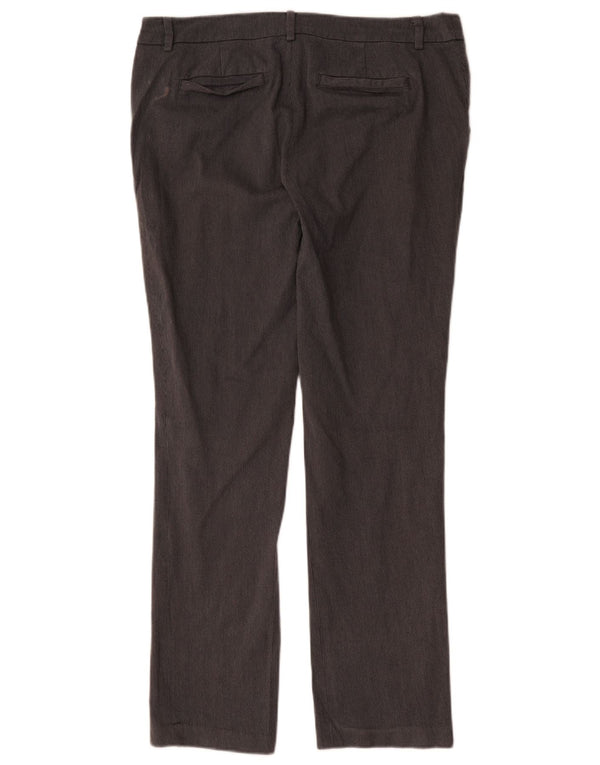 Pantaloni chino dritti da donna White Stuff UK 14 Large W36 L31 Cotone grigio