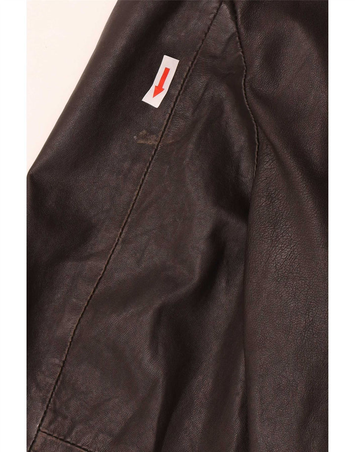 Giacca in pelle militare da uomo Superdry UK 42 XL Marrone