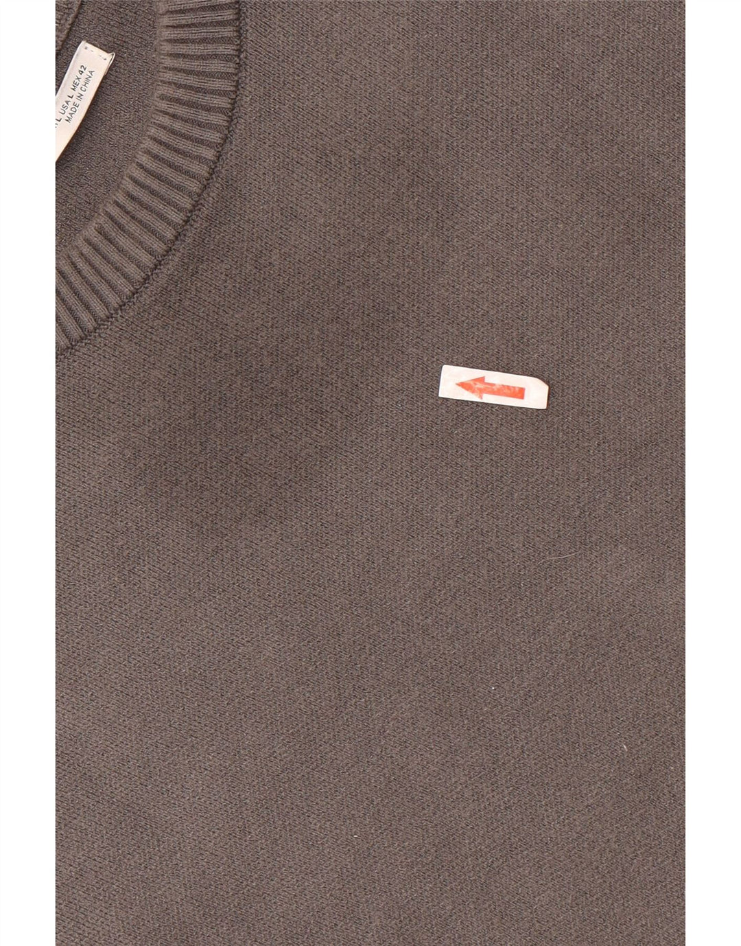 Maglione ZARA da uomo girocollo grande in viscosa grigia