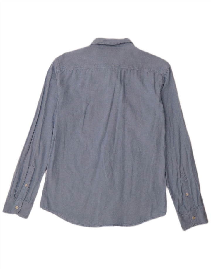 Camicia slim da uomo Levi's in cotone blu medio