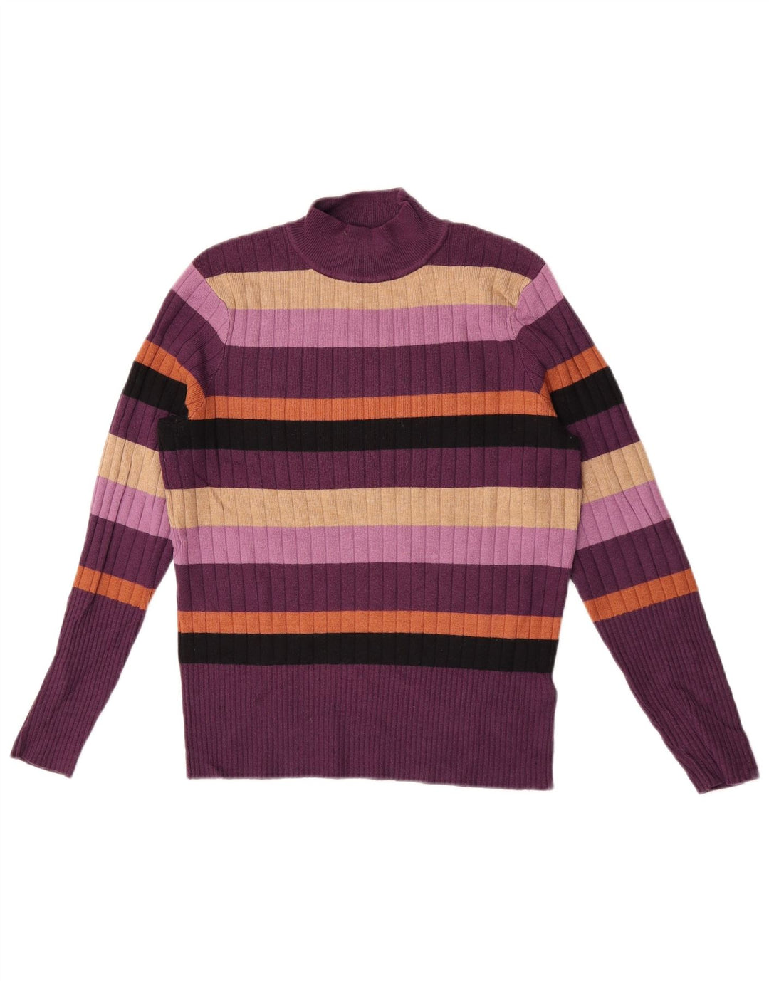 Maglione maglione a collo alto da donna Marks & Spencer UK 12 Viola medio