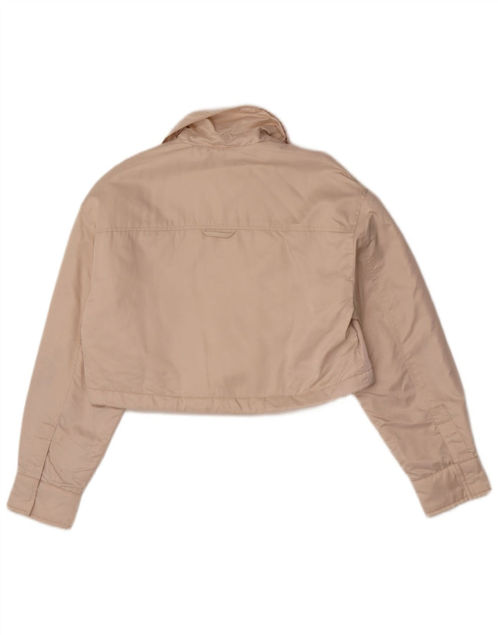 Giacca Bolero oversize da donna Zara UK 6 XS poliestere bianco sporco