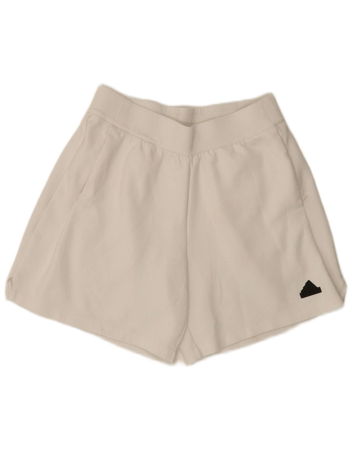 Pantaloncini sportivi Adidas Aeroready da uomo in cotone bianco medio