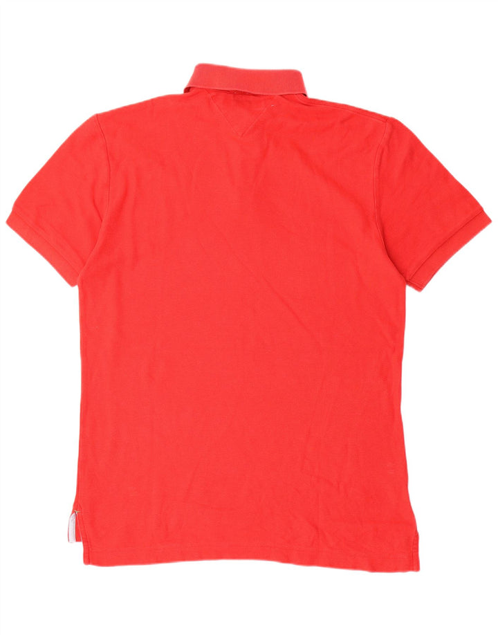 TOMMY HILFIGER Polo da uomo in cotone rosso medio