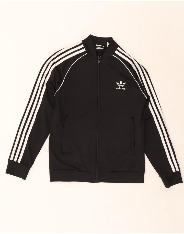 Giacca da tuta da ragazzo Adidas 11-12 anni in poliestere nero