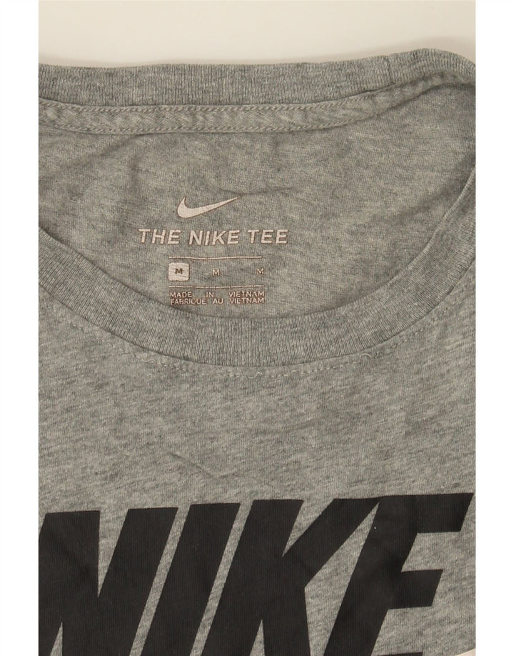 NIKE Mens Graphic T-Shirt Top Medium Grey Cotton Vintage Nike and Second-Hand Nike from Messina Hembry 