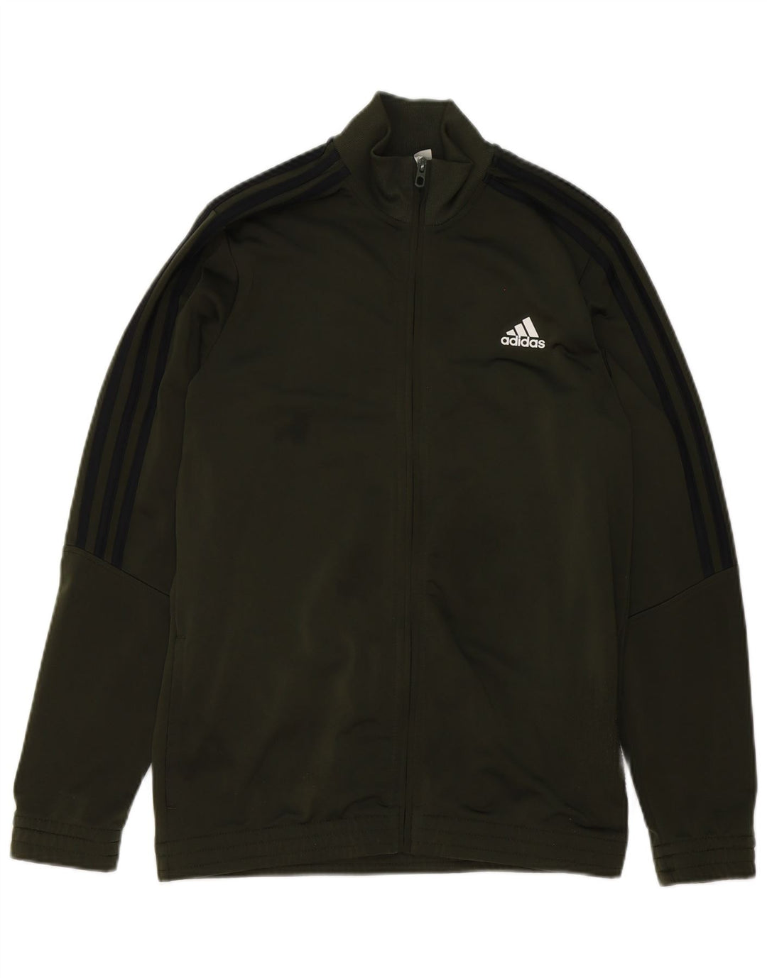 Giacca Top della tuta da ragazzo Adidas 15-16 anni in poliestere verde