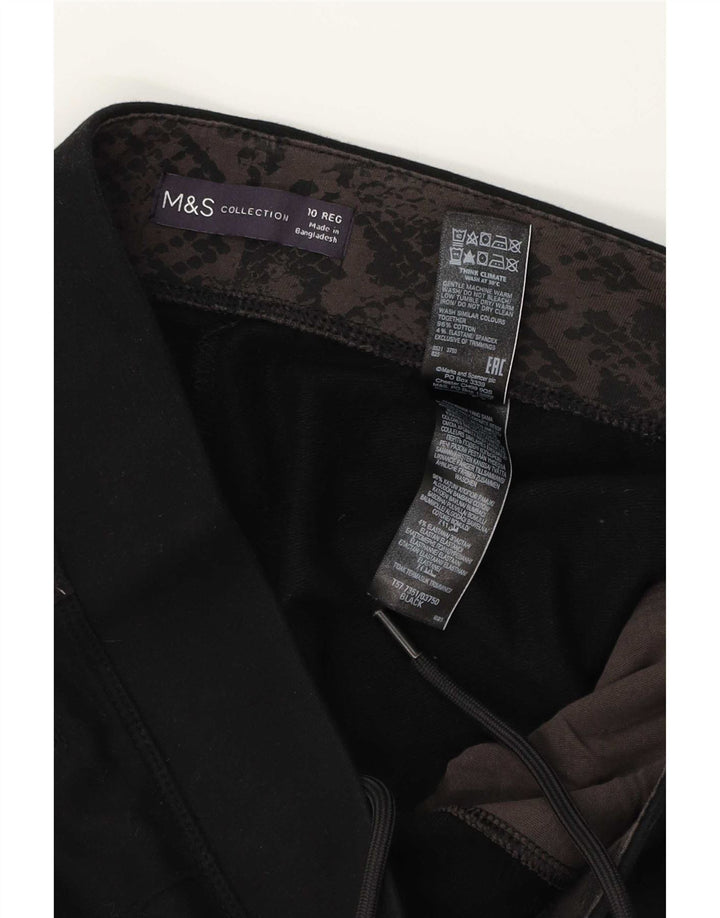 Pantaloni da tuta da donna Marks & Spencer UK 10 piccoli in cotone nero