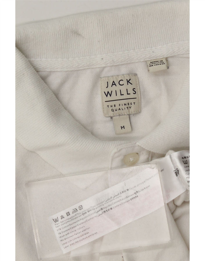 Polo da uomo Jack Wills in cotone bianco medio