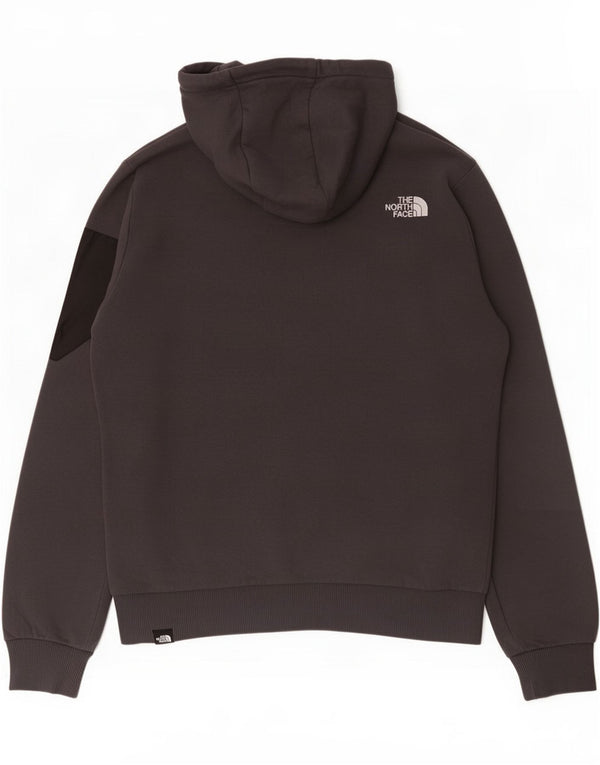 Felpa con cappuccio grafica da uomo The North Face in cotone color block grigio medio