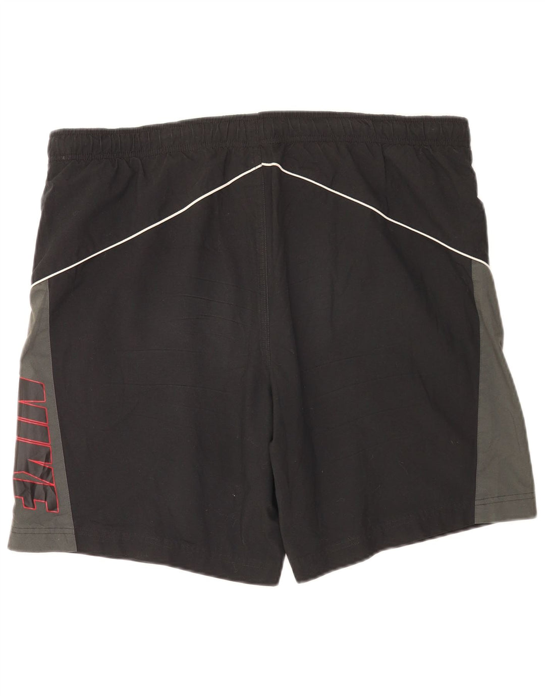 Pantaloncini sportivi Nike da uomo con grafica, grandi, in poliestere color block nero