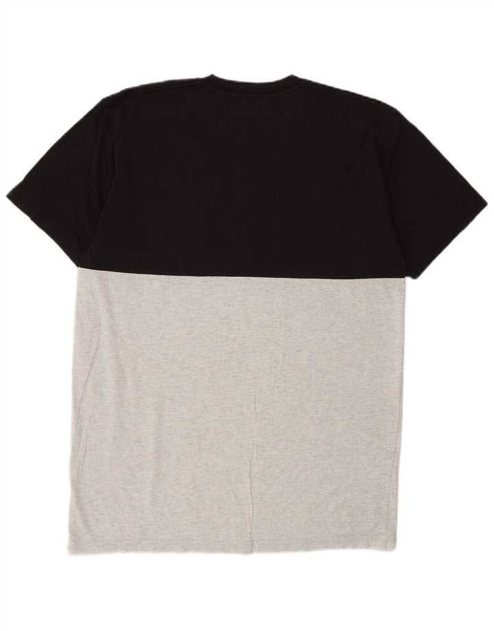 T-shirt da uomo Vans Classic Fit, top in cotone color block grigio medio
