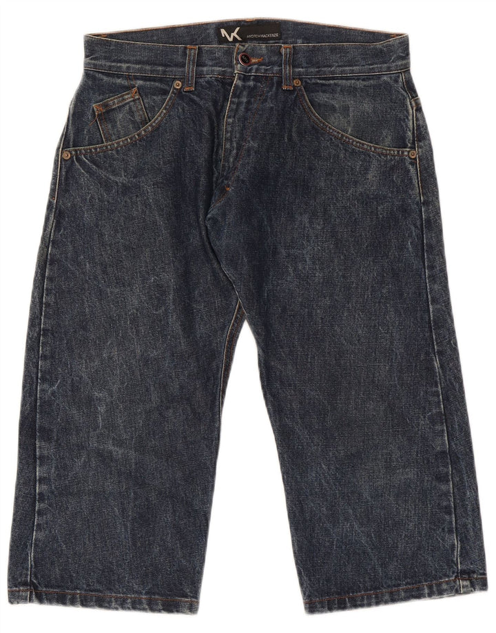 Jeans Capri grafici da uomo Andrew Mackenzie IT 48 medio W30 L20 cotone blu