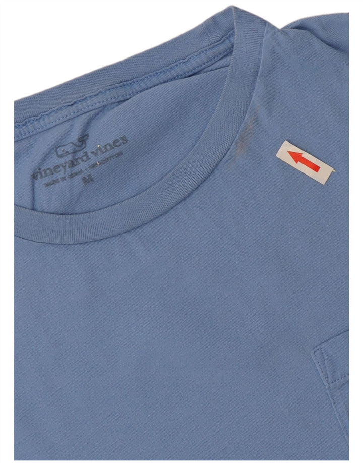 T-shirt grafica da uomo Vineyard Vines Top in cotone blu medio
