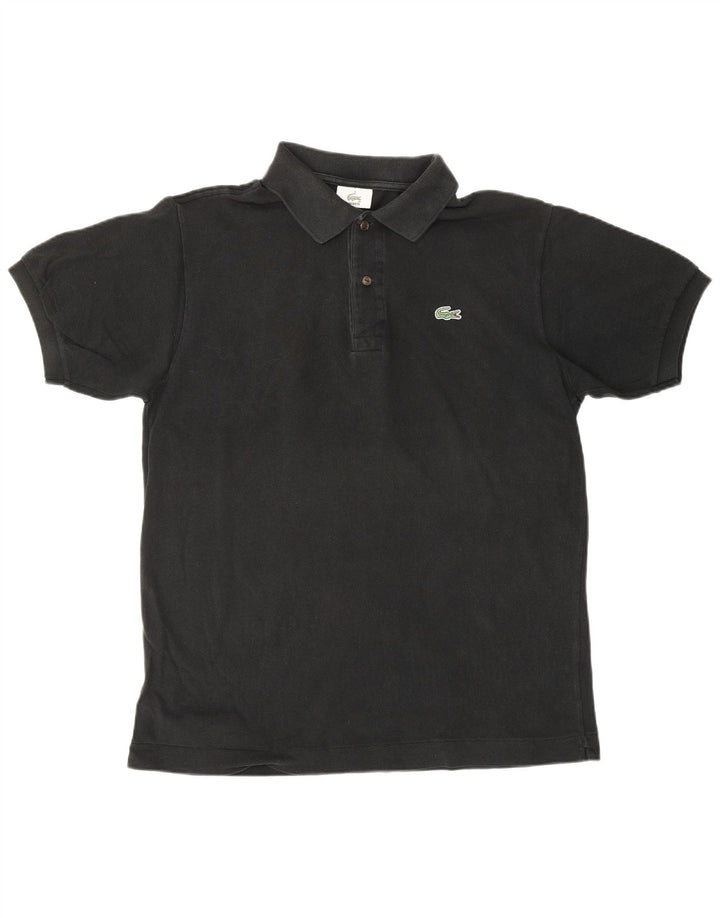 Polo da uomo LACOSTE taglia 4 media in cotone nero