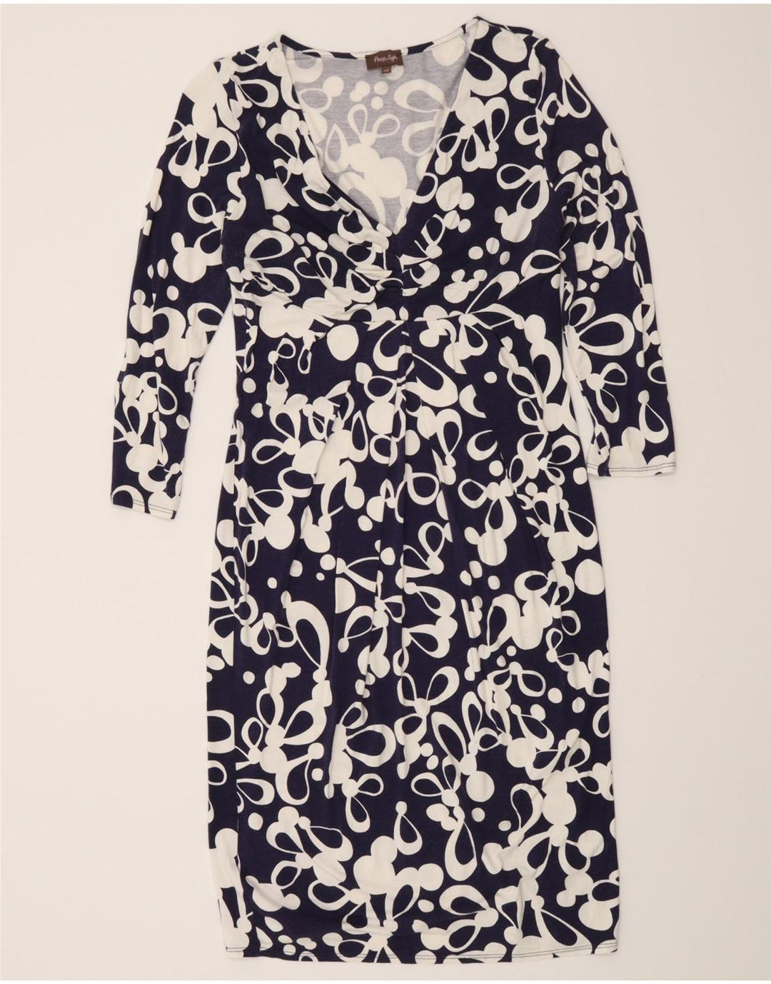 Abito tubino da donna con motivo astratto Phase Eight UK 12 Blu navy medio