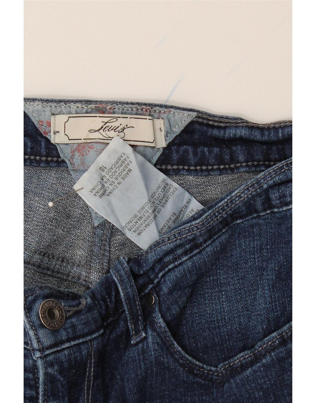 LEVI'S Womens 501 Denim Shorts US 10 Large W32  Blue Cotton Vintage Levi's and Second-Hand Levi's from Messina Hembry 