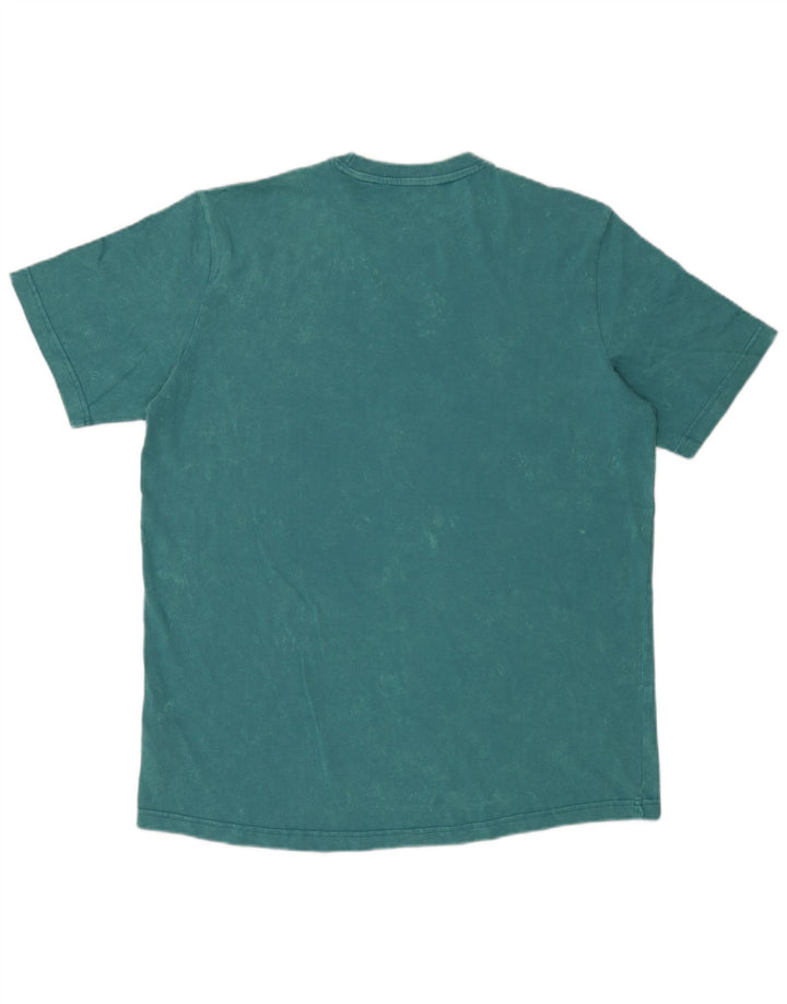 T-shirt da uomo Adidas Top in cotone blu medio