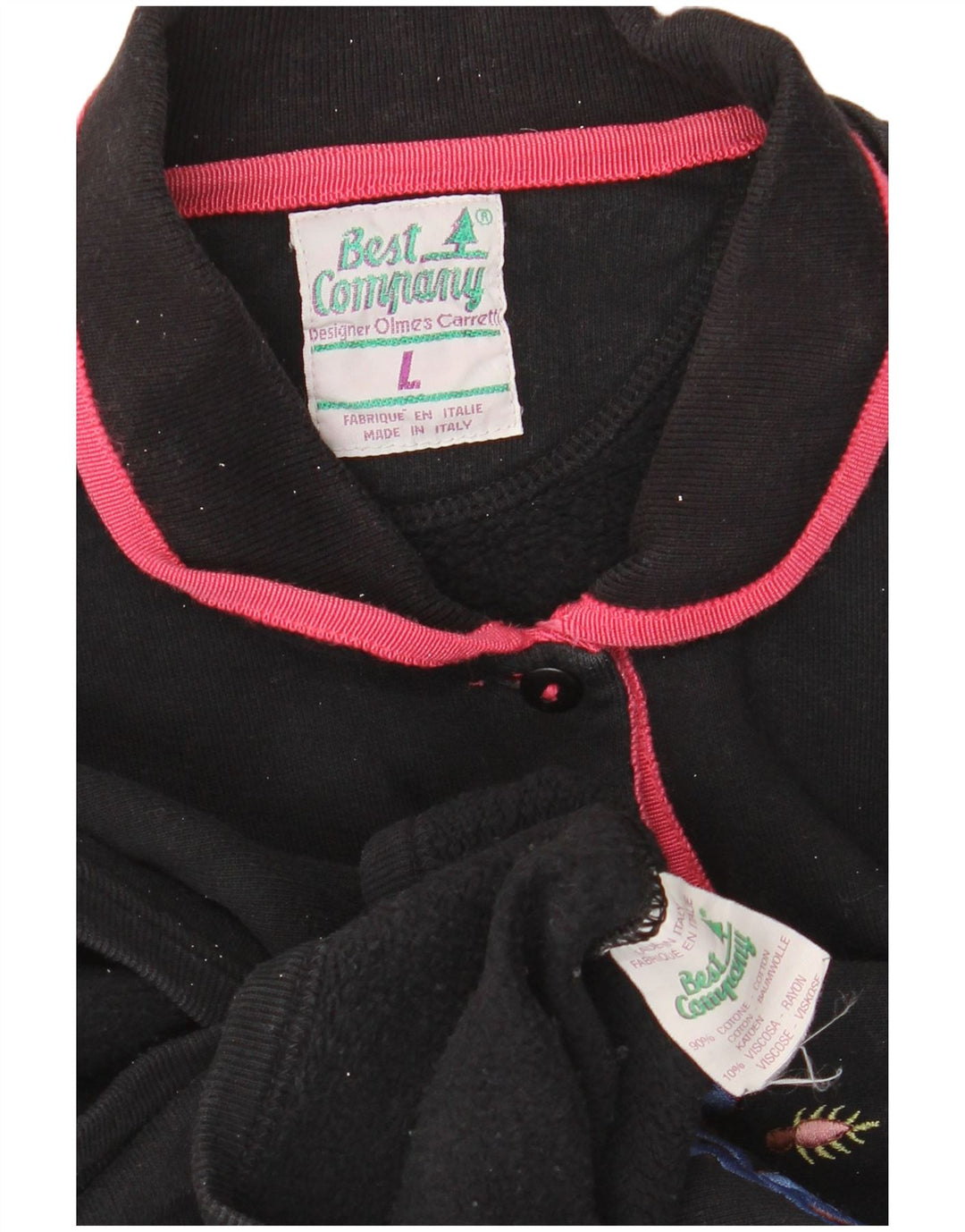 BEST COMPANY Felpa con grafica oversize da donna UK 16 Large Nero