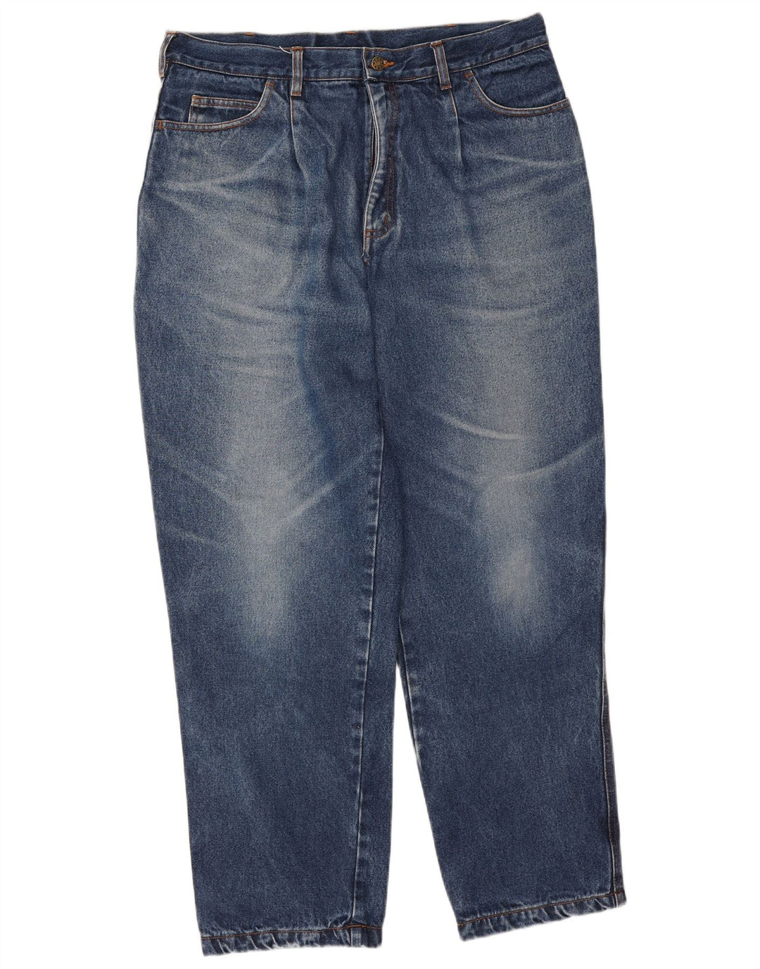 Jeans affusolati cargo da uomo vintage W36 L31 in cotone blu