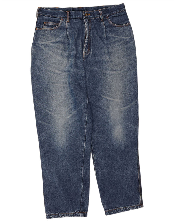 Jeans affusolati cargo da uomo vintage W36 L31 in cotone blu