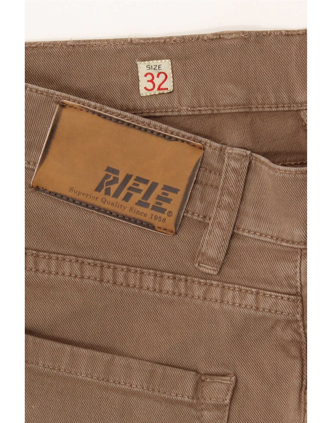 Jeans slim da donna Rifle W32 L34 cotone beige
