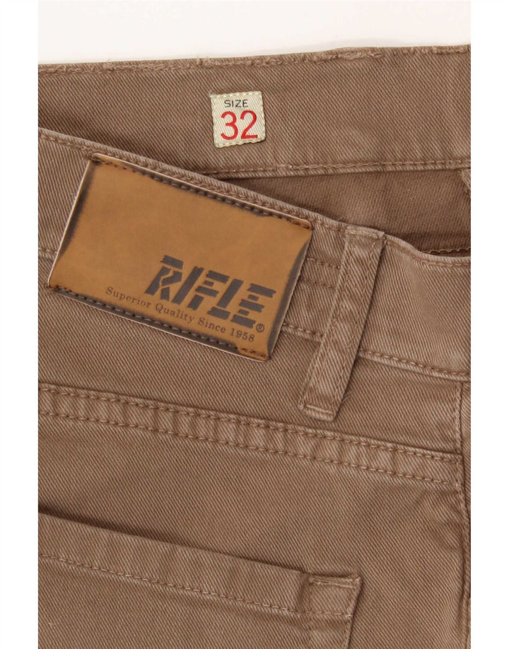Jeans slim da donna Rifle W32 L34 cotone beige