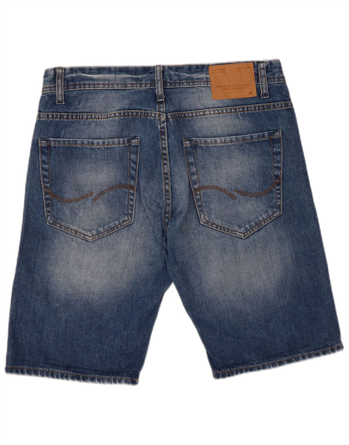 Pantaloncini di jeans da uomo Jack & Jones medi W32 cotone blu
