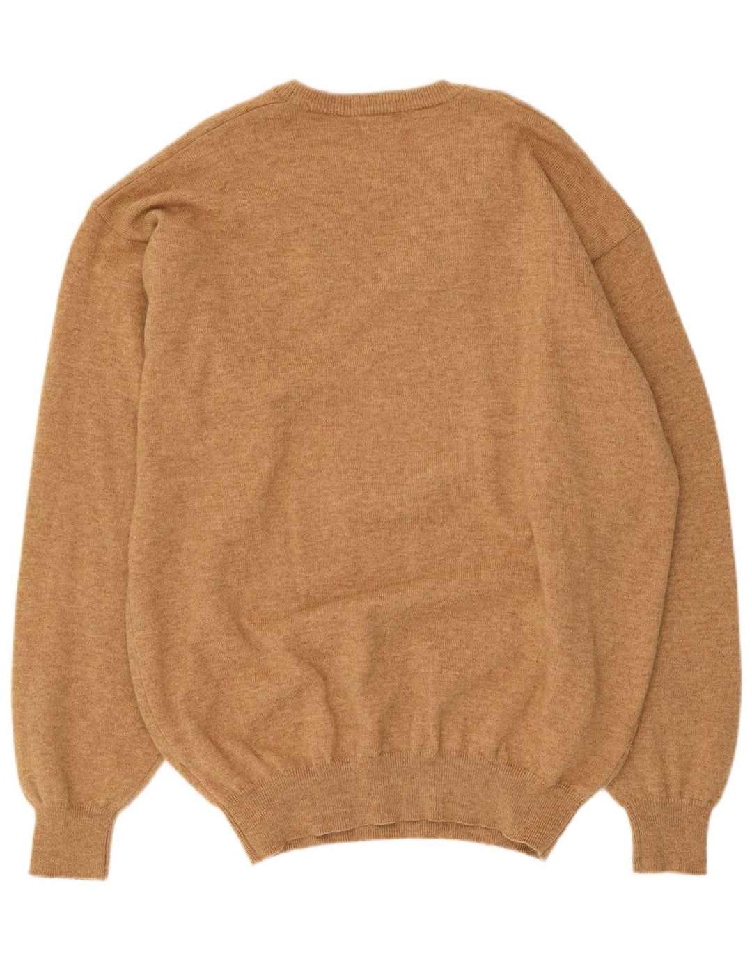 Massimo Dutti Maglione da uomo con scollo a V XL in lana beige