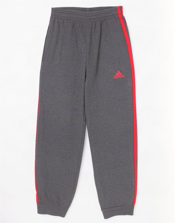 Pantaloni da tuta da ragazzo Adidas Joggers 5-6 anni in cotone grigio screziato
