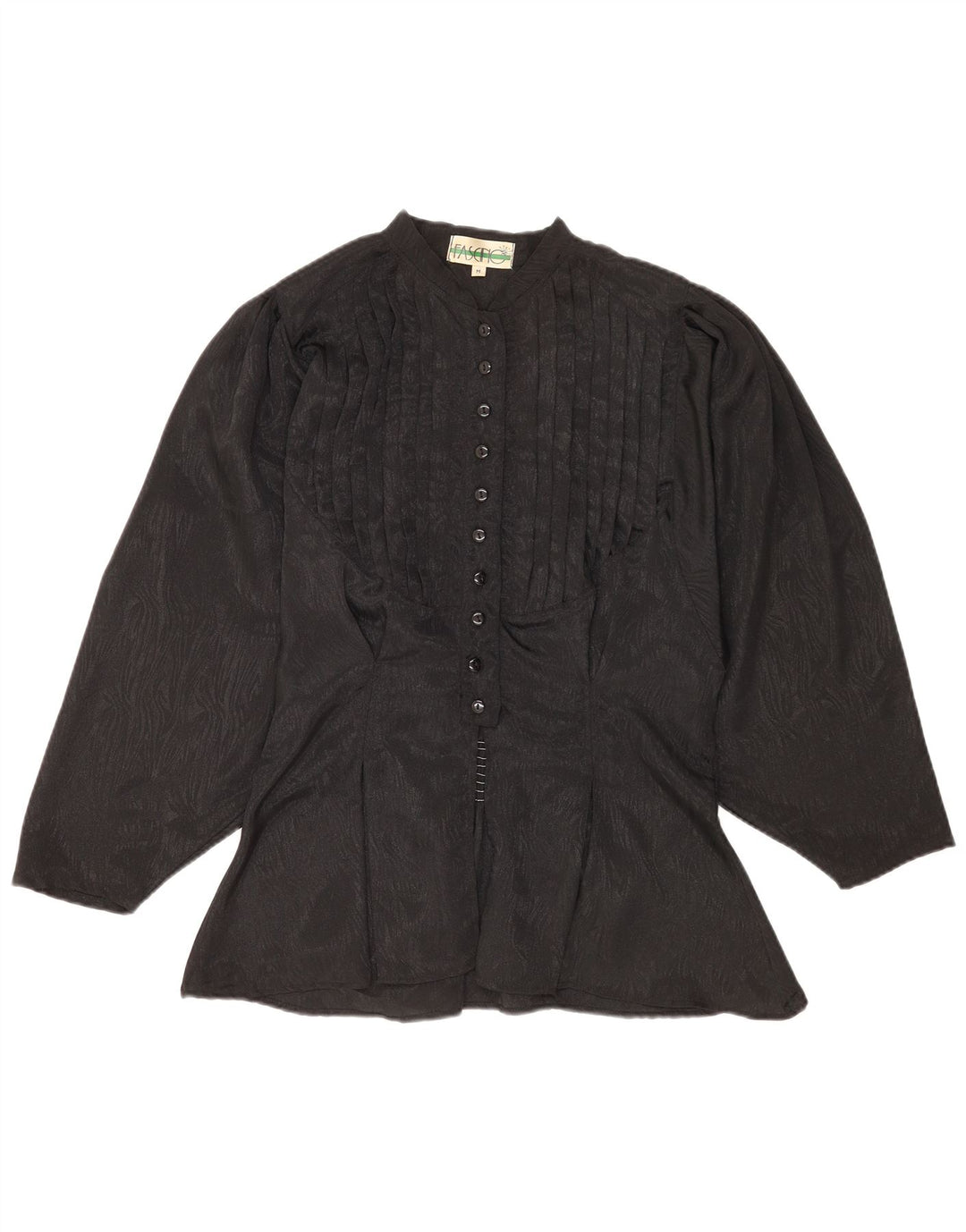 Camicetta da donna Fascino UK 14 Poliestere nero medio con stampa animalier