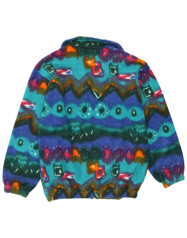 Giacca in pile da uomo Cacao IT 46 Small Poliestere geometrico multicolore