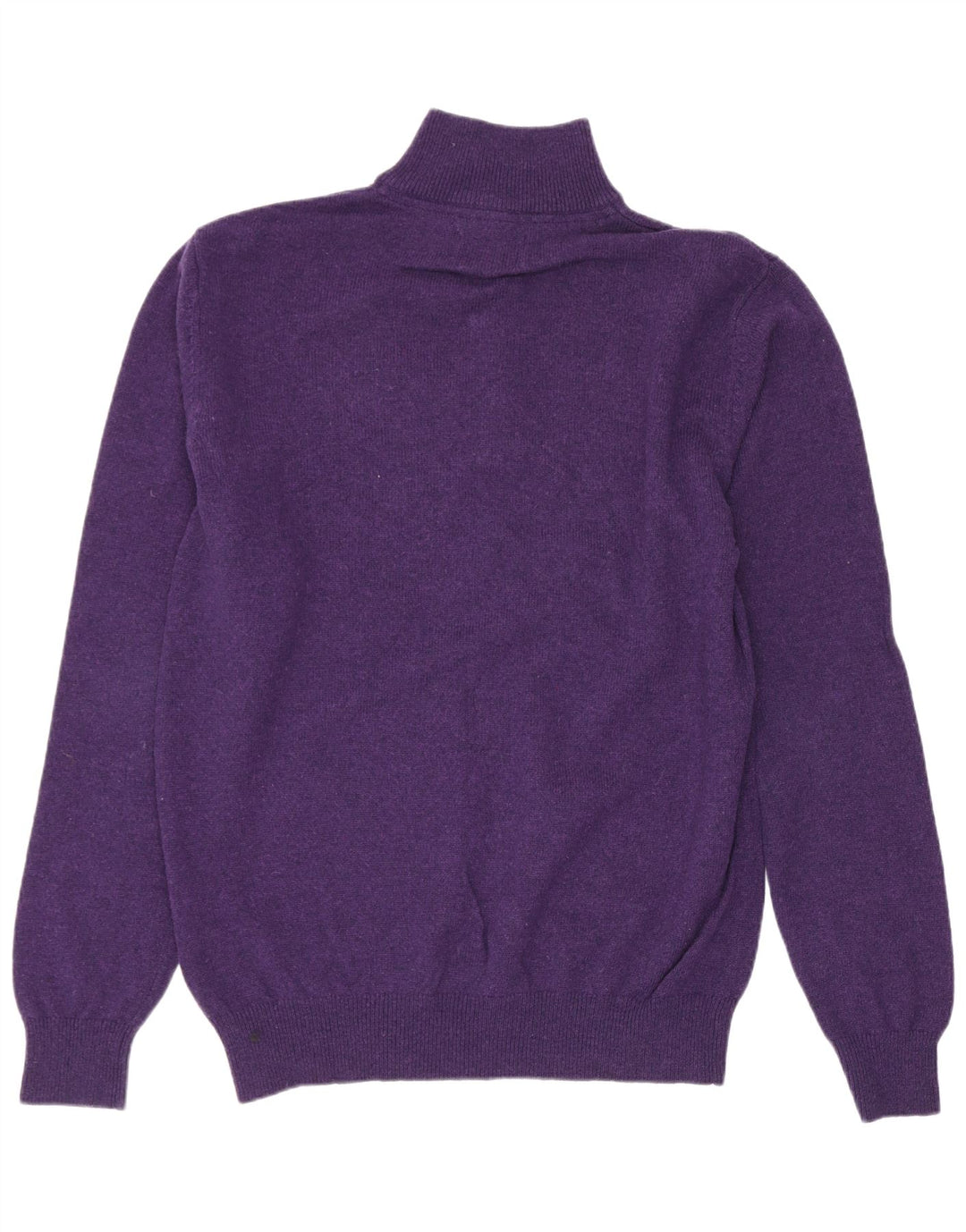 Schoffel Maglione da uomo con zip e collo in lana d'agnello viola medio