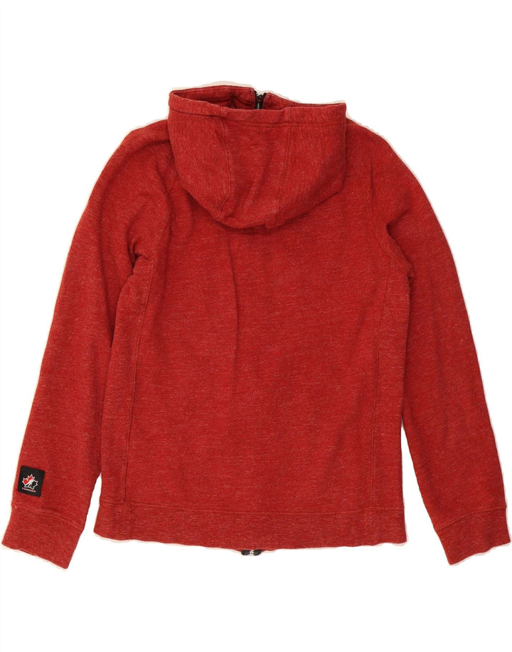 NIKE Mens Canada Zip Hoodie Sweater Small Red Cotton Vintage Nike and Second-Hand Nike from Messina Hembry 