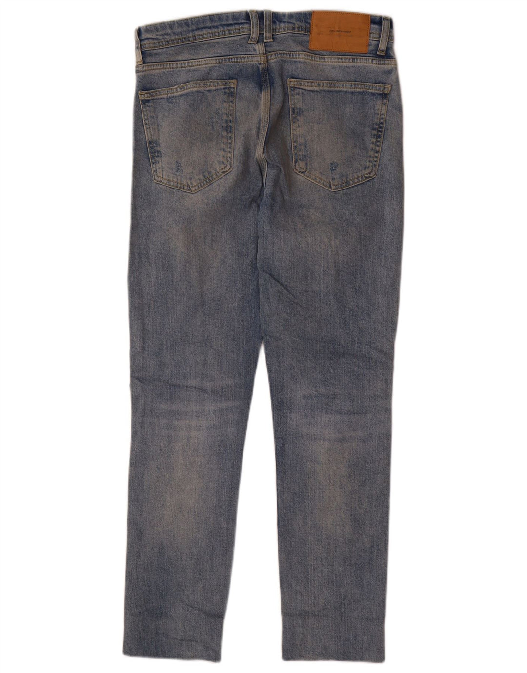 Jeans dritti invecchiati da uomo Zara EU 40 medio W31 L28 blu