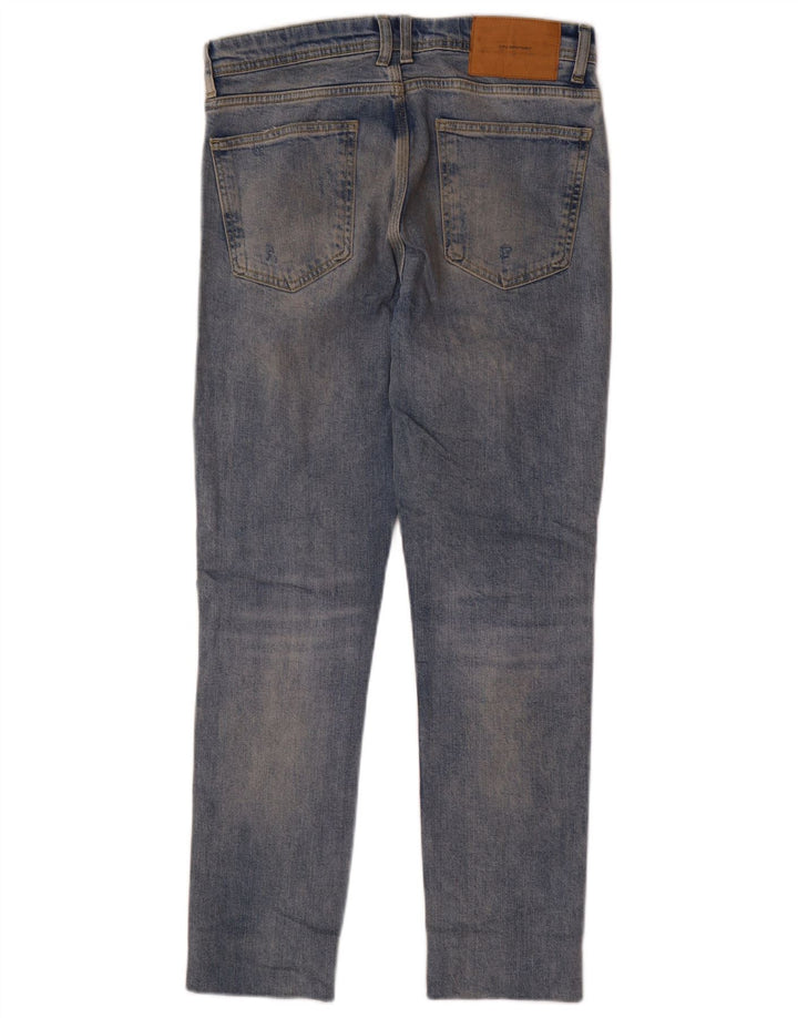Jeans dritti invecchiati da uomo Zara EU 40 medio W31 L28 blu