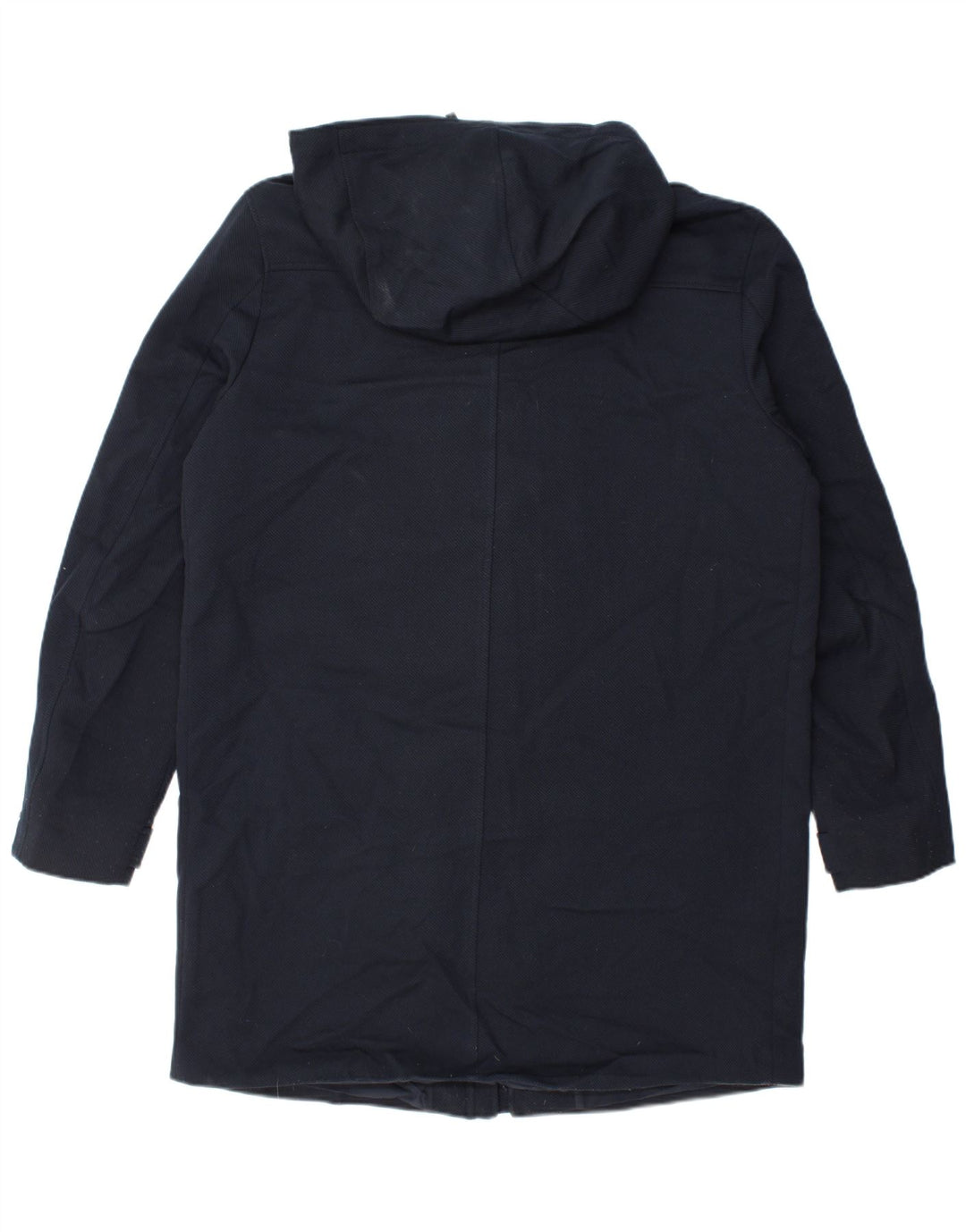 Cappotto imbottito con cappuccio da uomo Zara UK 40 grande invernale in poliestere blu navy
