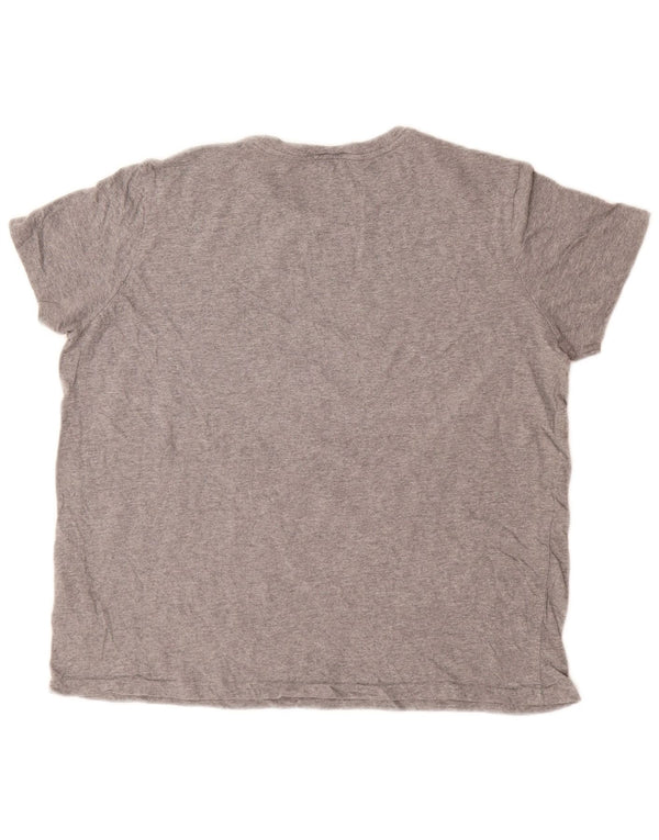POLO RALPH LAUREN T-shirt da donna Top UK 18 XL Cotone grigio