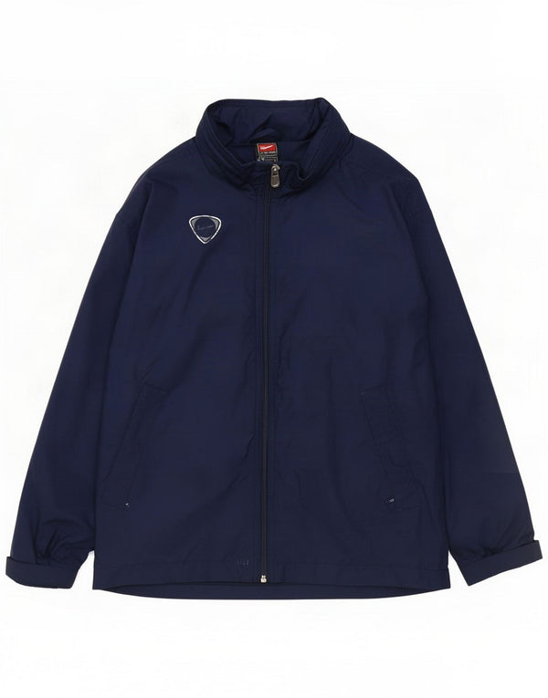 Nike Boys Rain Jacket 10-11 Years Medium Navy Blue Nylon