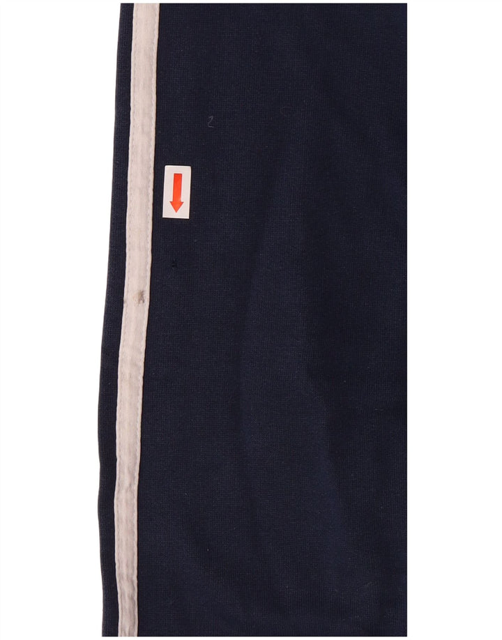 Maglione con cappuccio e zip da uomo ADIDAS piccolo in cotone blu navy
