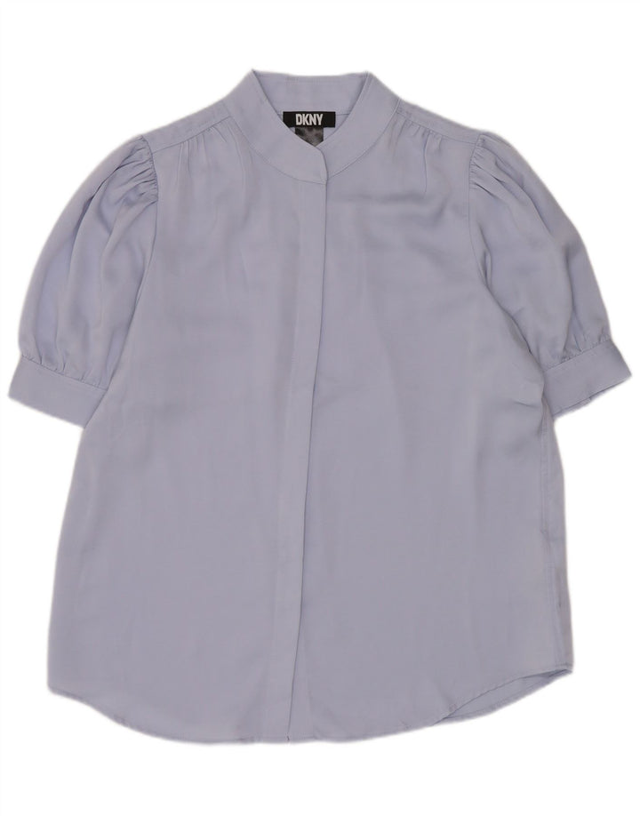 Dkny Camicetta oversize da donna a 1/2 maniche UK 8 Small Lilla Poliestere